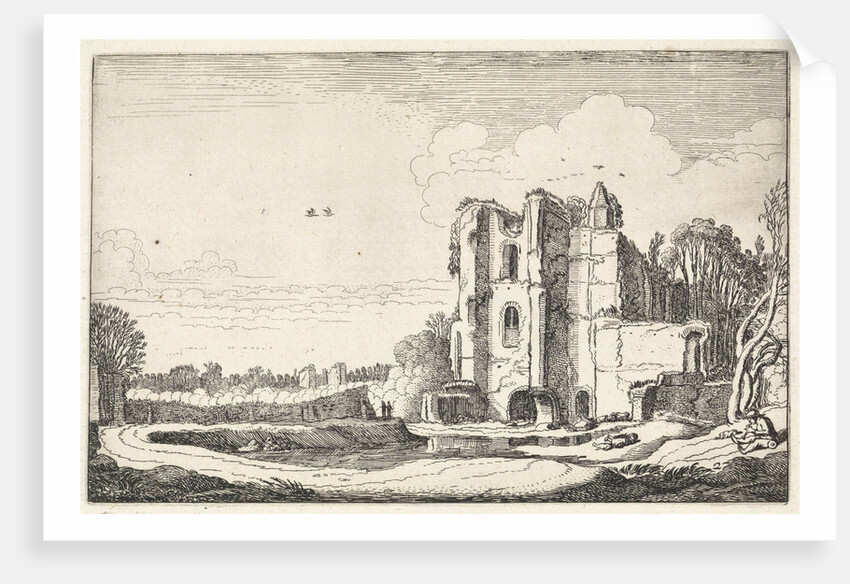 Ruin of castle Brederode by Jan van de Velde II