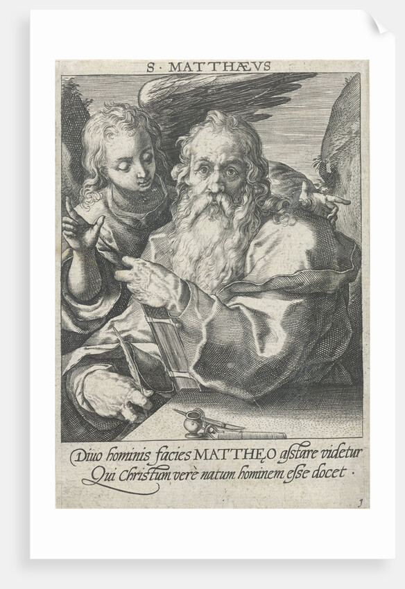 Evangelist Matthew by Hendrick Goltzius