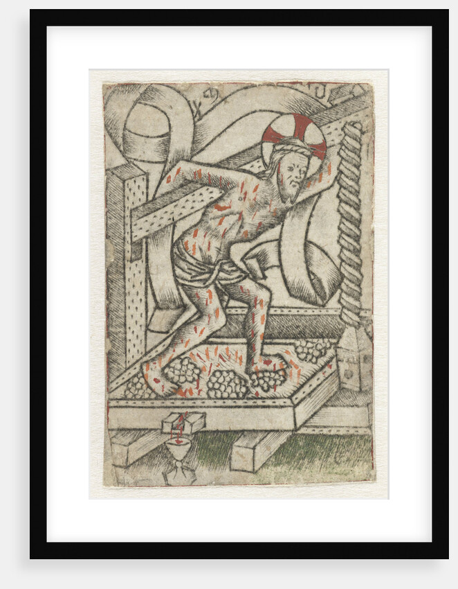 Christ in the winepress by Meester van het Martyrium der Tienduizend