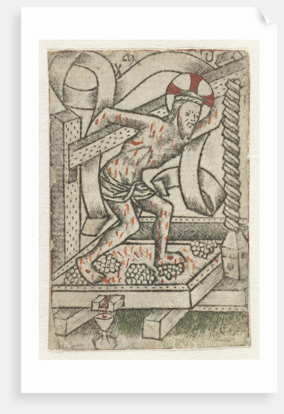 Christ in the winepress by Meester van het Martyrium der Tienduizend