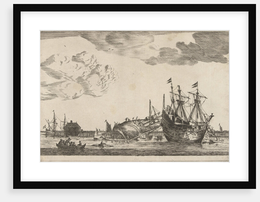 Two ships are ready for repair by Reinier Nooms