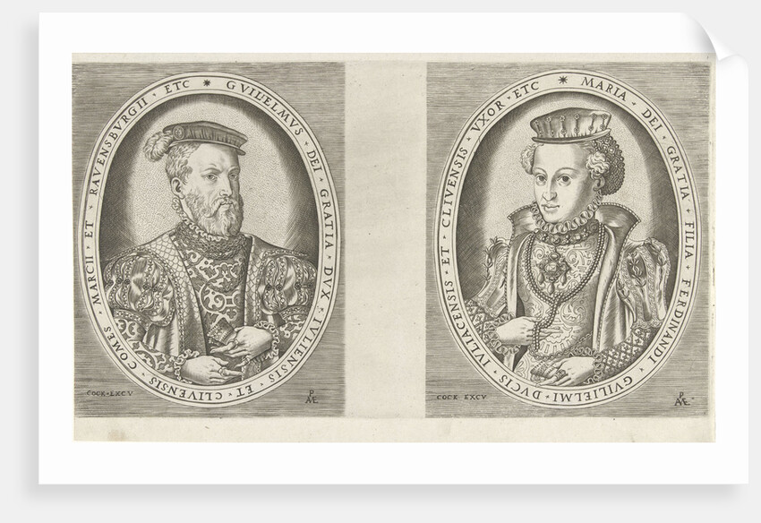 Portraits of William II, Duke of Guelders, and Maria of Austria, Duchess of Guelders by Hieronymus Cock