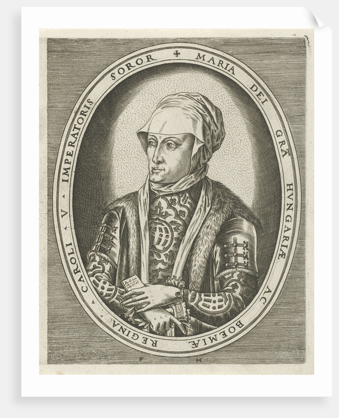 Portrait of regent Mary of Hungary by Hieronymus Cock