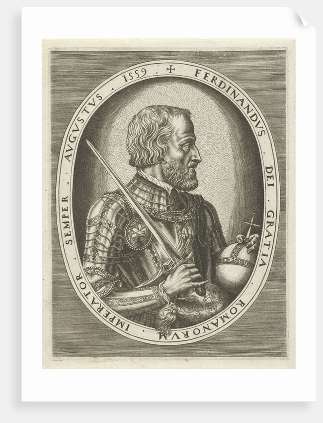 Portrait of Ferdinand I of Habsburg, German Emperor by Hieronymus Cock