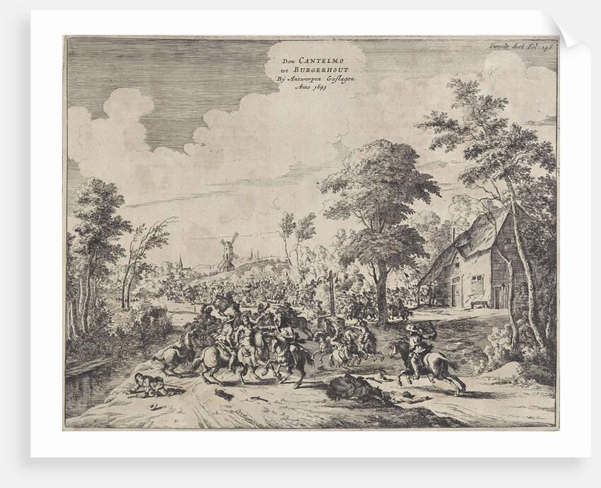 Spaniards under Don Cantelmo at Borgerhout reports, 1643, Belgium by Anonymous