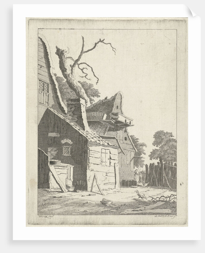Farmer in a farmhouse by Anthonij van der Haer