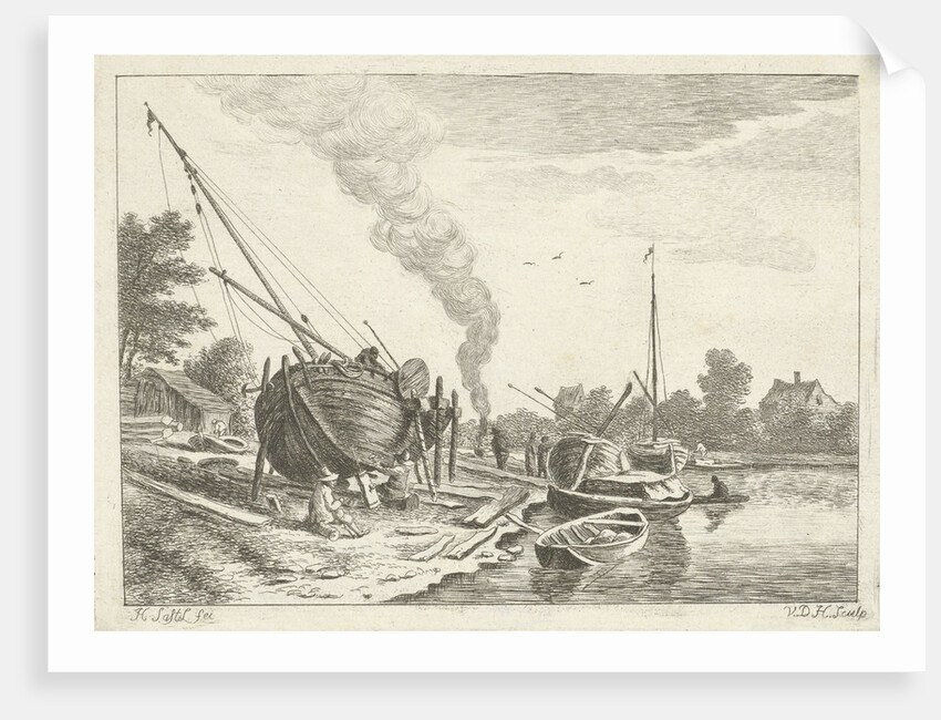 Shipyard by Anthonij van der Haer