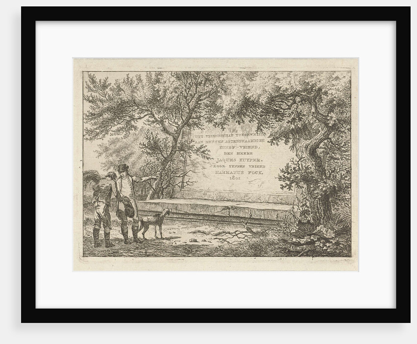 Two men in stone cartouche by Jacques Kuyper