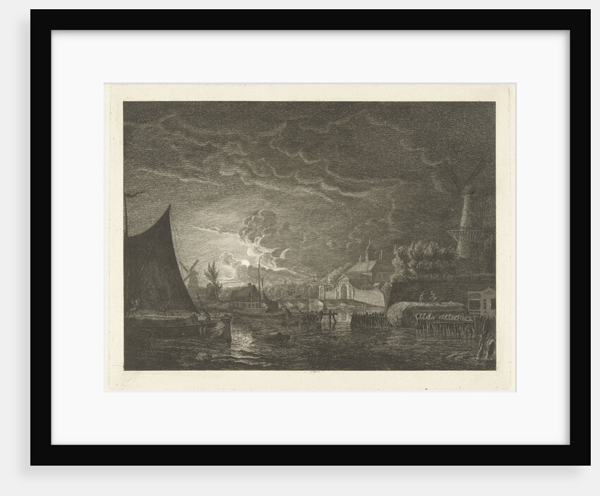 View of the Marepoort Leiden by Hermanus Fock