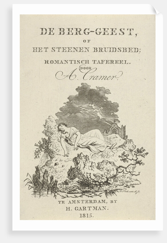 Title Page for The mountain spirit or the stone bridal bed by Amsterdam