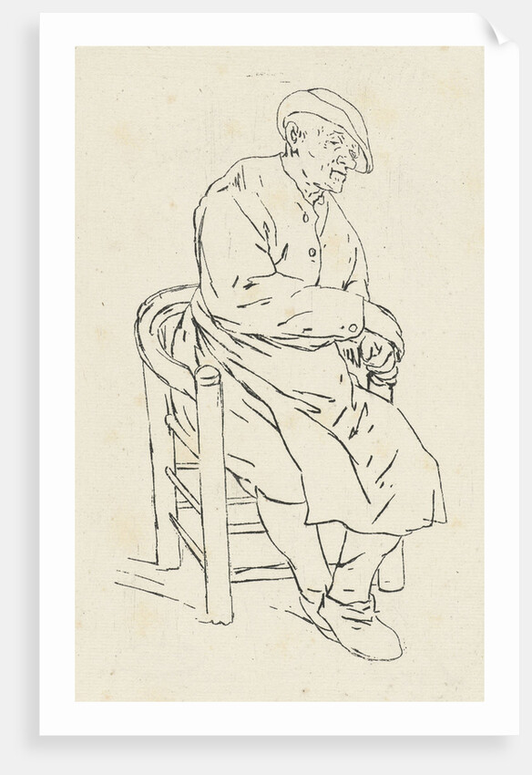 Seated man in an armchair by Anthonie Willem Hendrik Nolthenius de Man