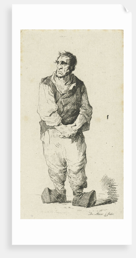 Man on clogs by Anthonie Willem Hendrik Nolthenius de Man