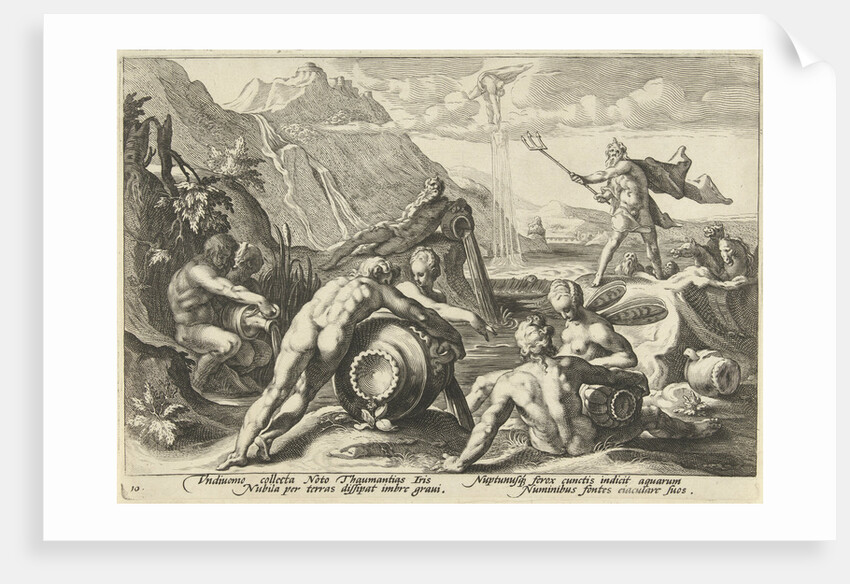 Neptune gives the river gods command to cause a flood by Franco Estius