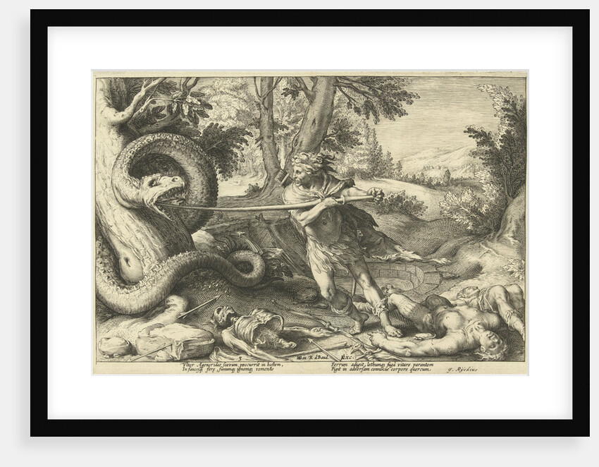 Cadmus kills the dragon by Robert de Baudous