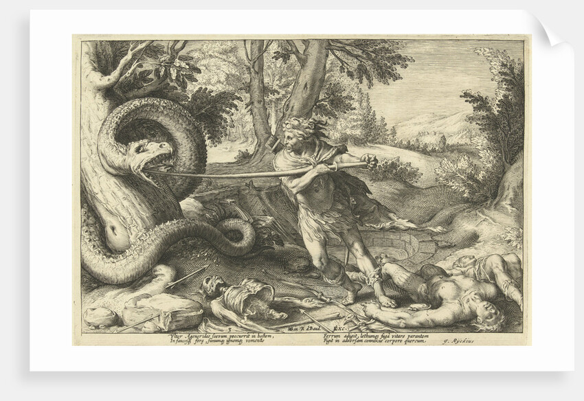 Cadmus kills the dragon by Robert de Baudous