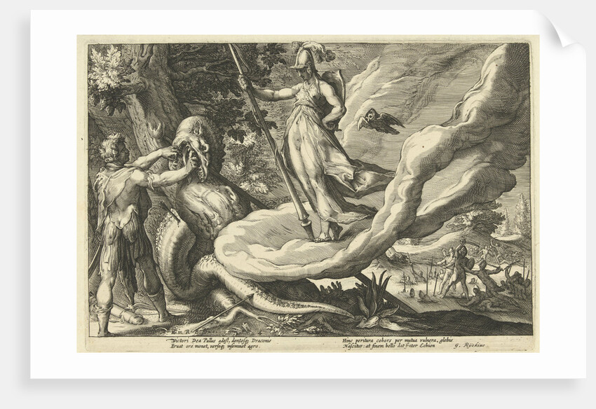 Cadmus sowing the teeth of the dragon by G. Rijckius