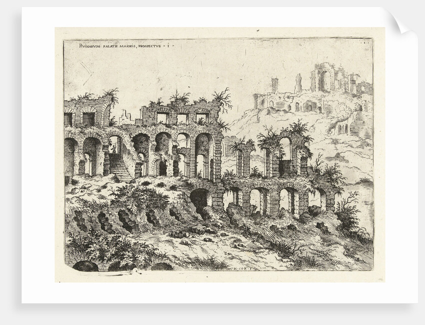 View of the Colosseum and the Palatine by Hieronymus Cock