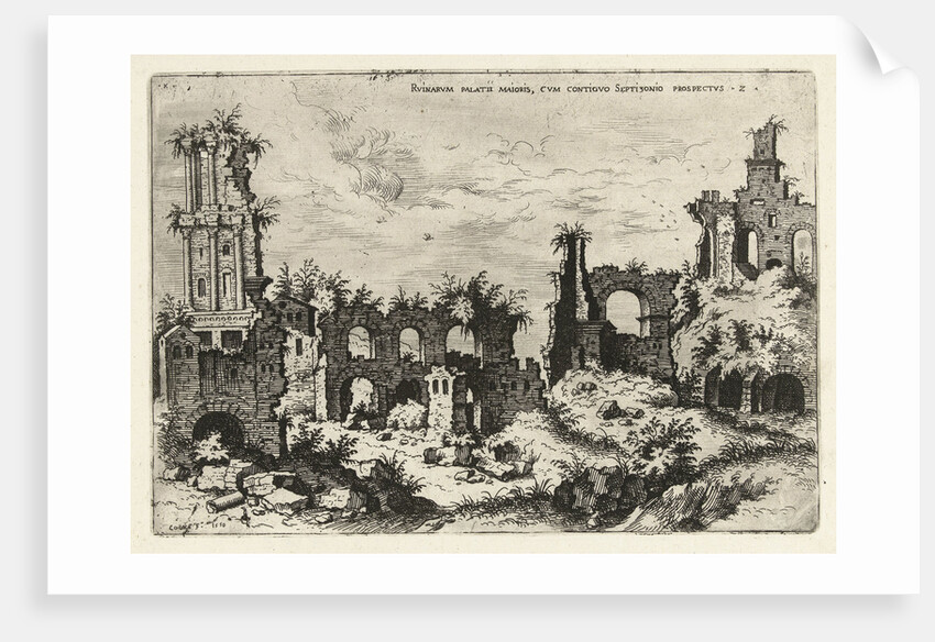 View of the Palatine with the Septizodium by Hieronymus Cock