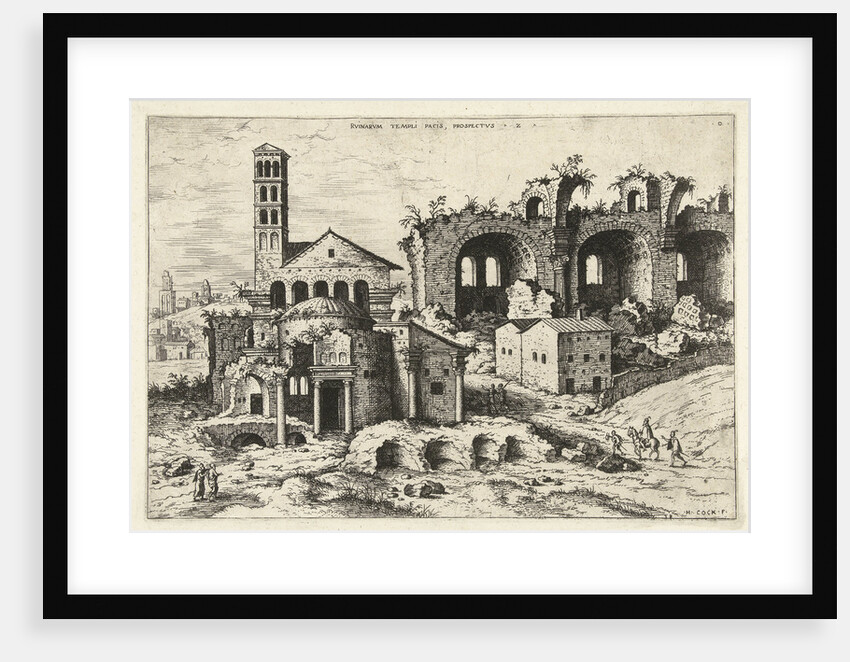 View of the Temple of Romulus and the Basilica of Constantine by Hieronymus Cock