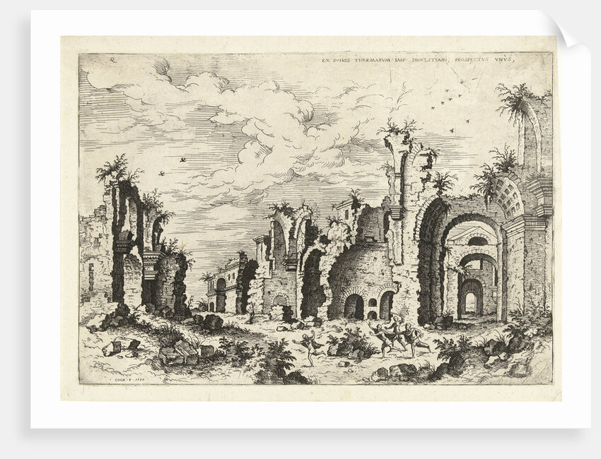 View of the Baths of Diocletian by Hieronymus Cock
