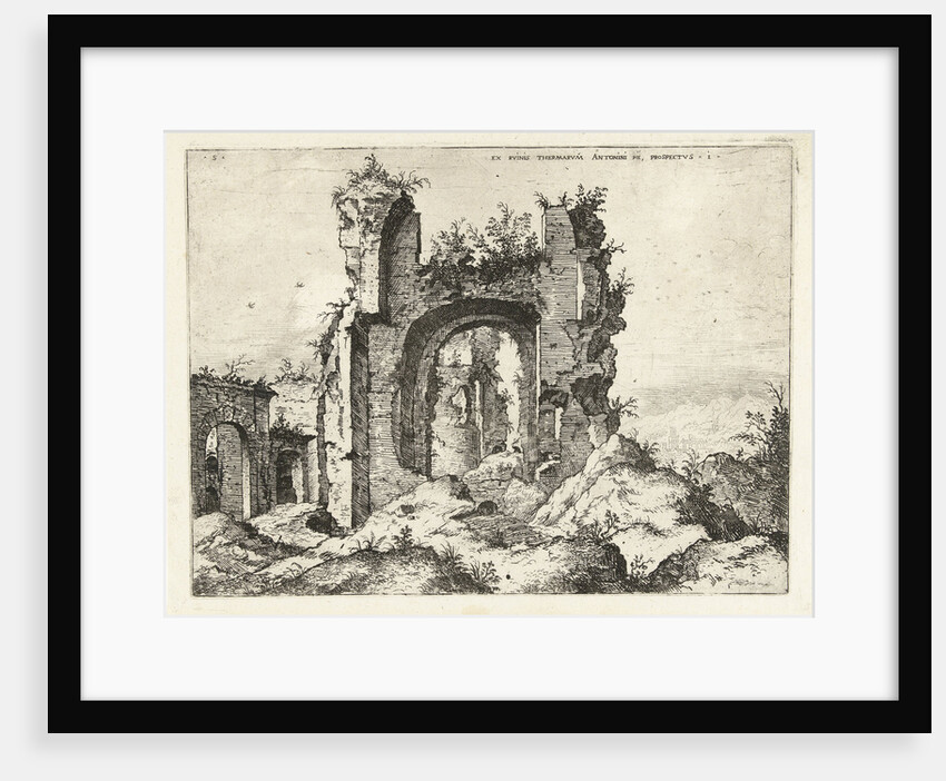 First glance at the Baths of Caracalla by Hieronymus Cock