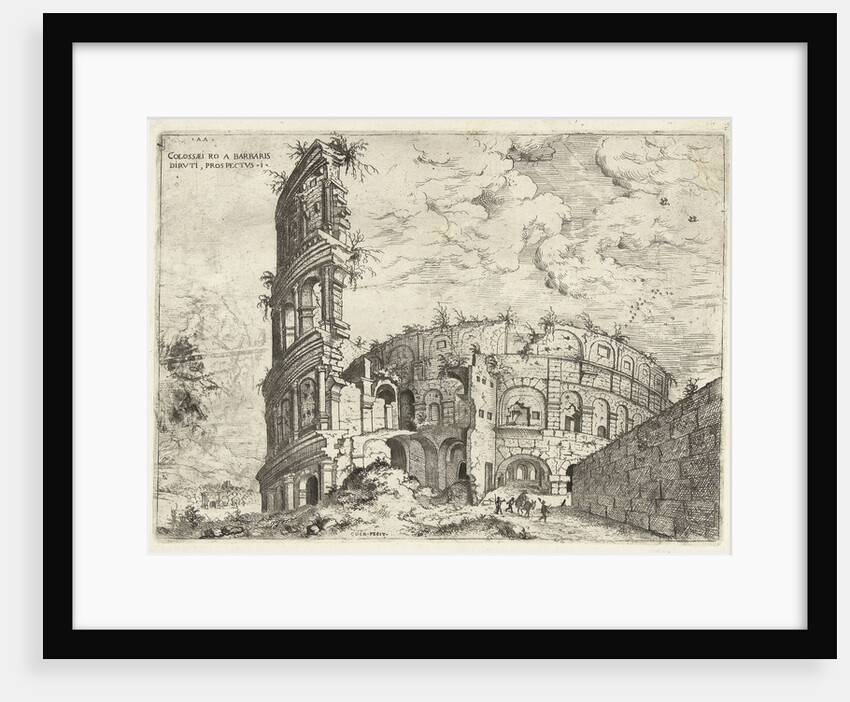 First sight of the Colosseum in Rome, Italy by Hieronymus Cock