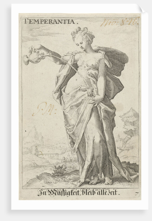 Temperance (Temperance) by Hendrick Goltzius