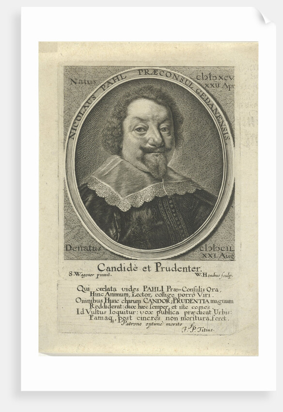 Portrait of Nicolas Pahl by Johann Petrus Titius