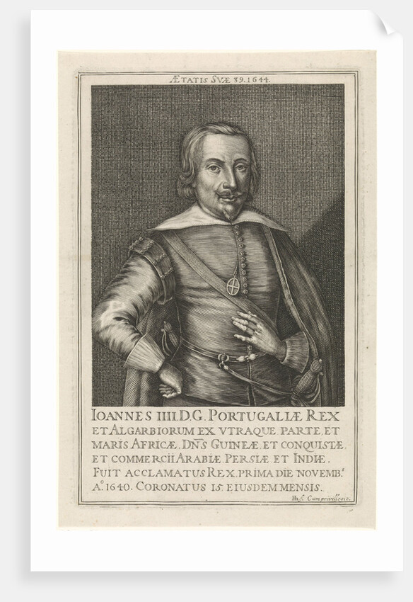 Portrait of John IV, King of Portugal by Hendrick Hondius I