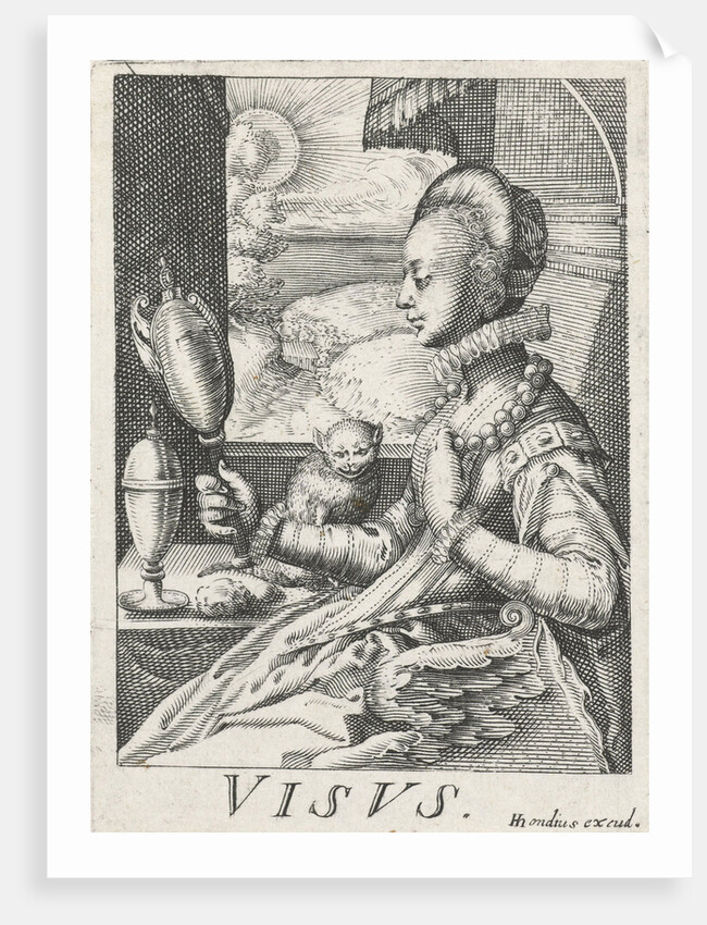 An elegant lady, sitting at a table in front of an open window by Anonymous