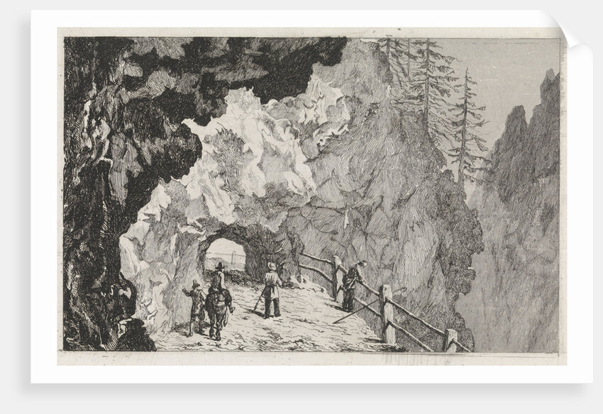 Passage in the rocks by Marinus van Raden