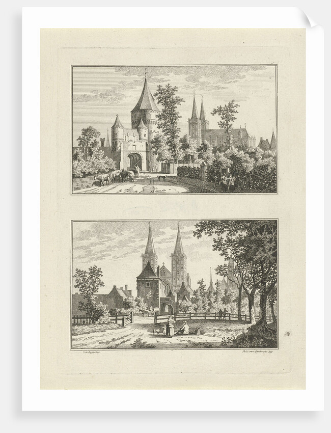 Scissors Gate and Meerenpoort in Xanten by Anonymous