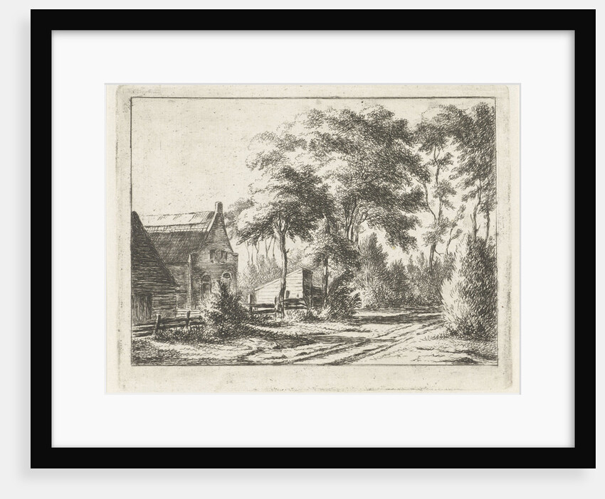 Country road at a farm by Pieter Gaal