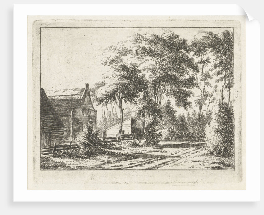 Country road at a farm by Pieter Gaal