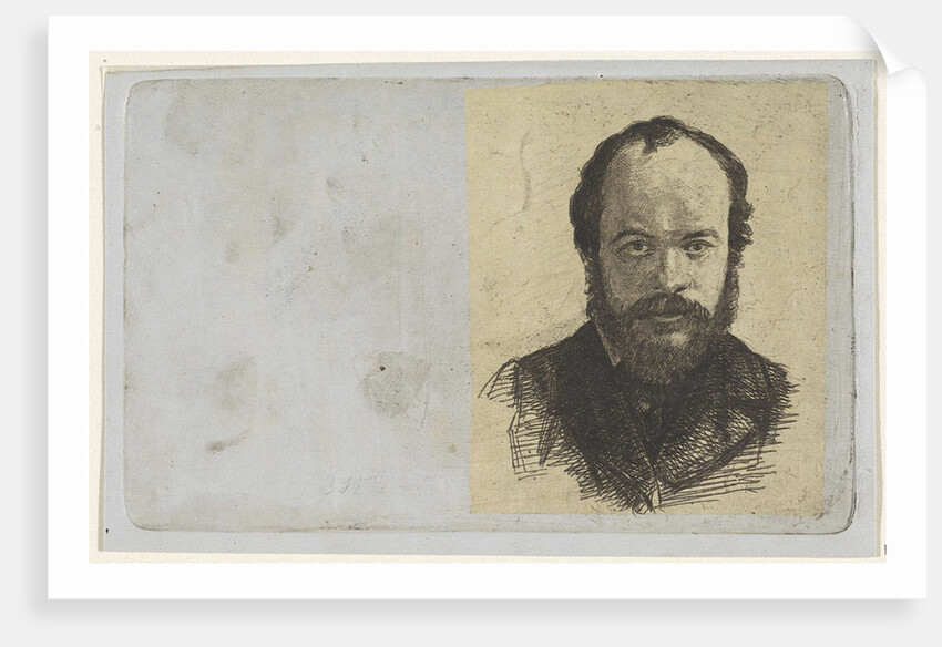 Portrait of Jan Weissenbruch by Frederik Hendrik Weissenbruch