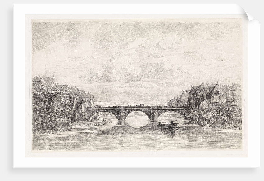 Bridge over the Fulda in Kassel, Germany by Elias Stark