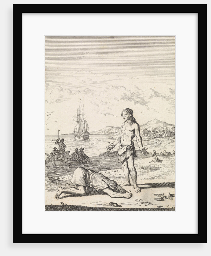 Meeting with a Miskito Indian by Abraham de Hondt