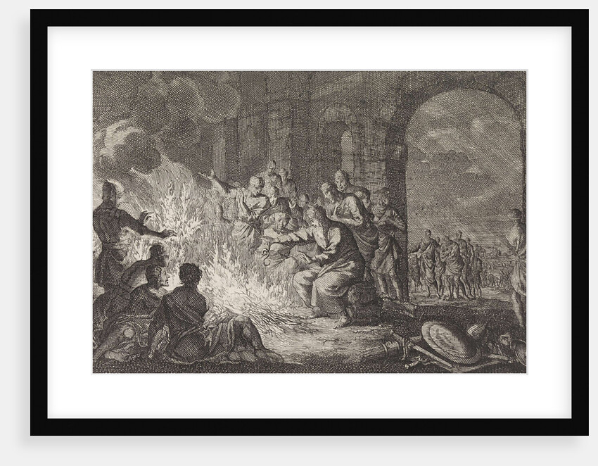 Paul is bitten by a viper in Malta by Pieter Mortier