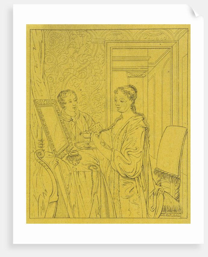 A woman at her toilet by Philip van Dijk