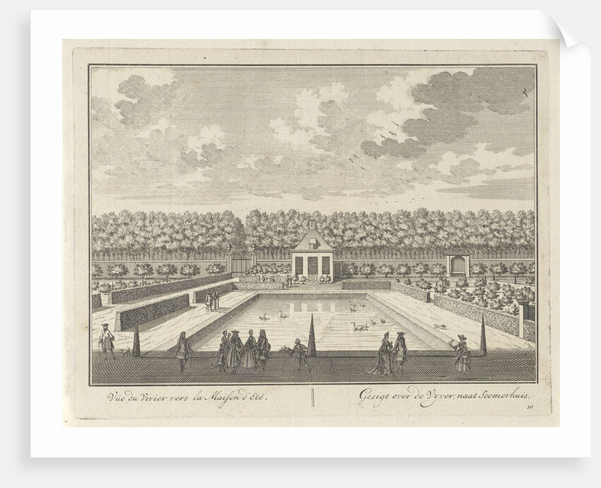 View of the pond and summerhouse at Castle Zuilenstein by Daniël Stopendaal