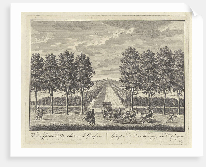 In the avenue to the Wafelijzer near Castle Zuilenstein by Daniel Stopendaal