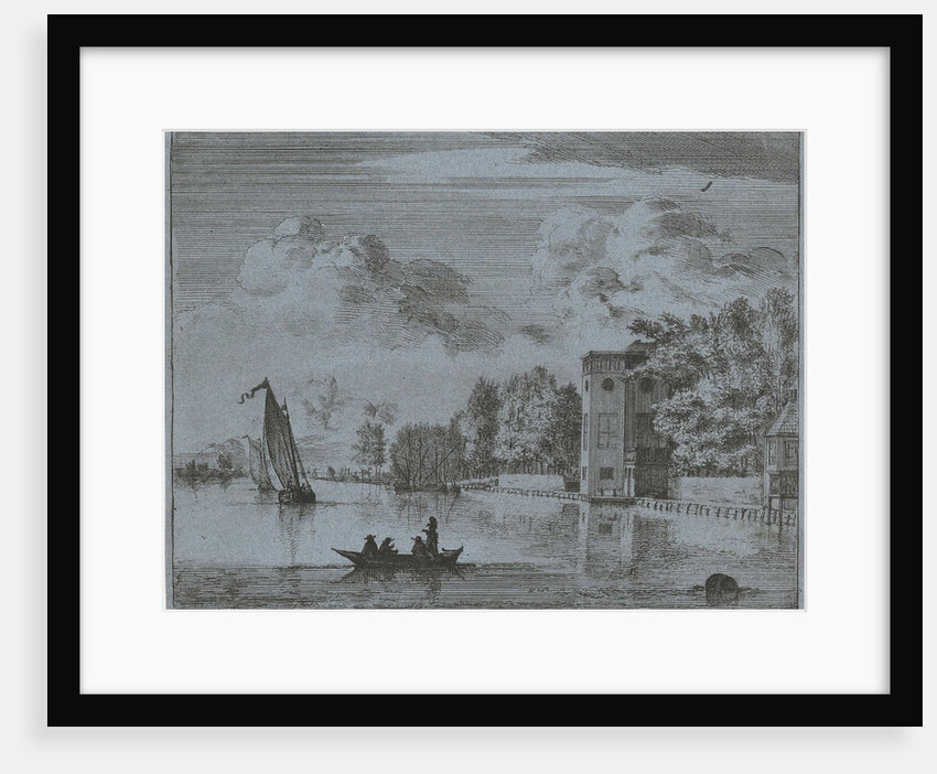 View of the homestead Sparenhout in Haarlem by Laurens Vincentsz. van der Vinne