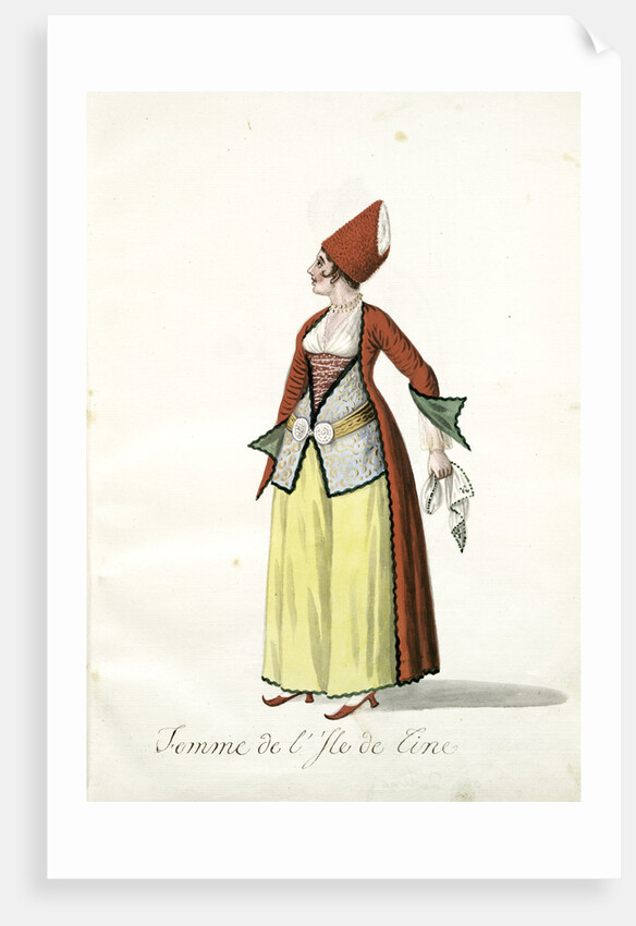 Femme de l'Ile de Tine by Mahmud II