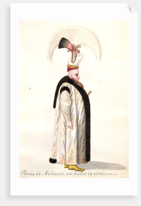 Prince de Moldavie, en habit de cérémonie by Mahmud II