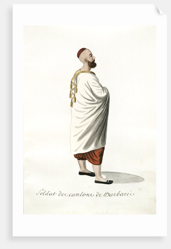 Soldat des cantons de barbaries by Mahmud II