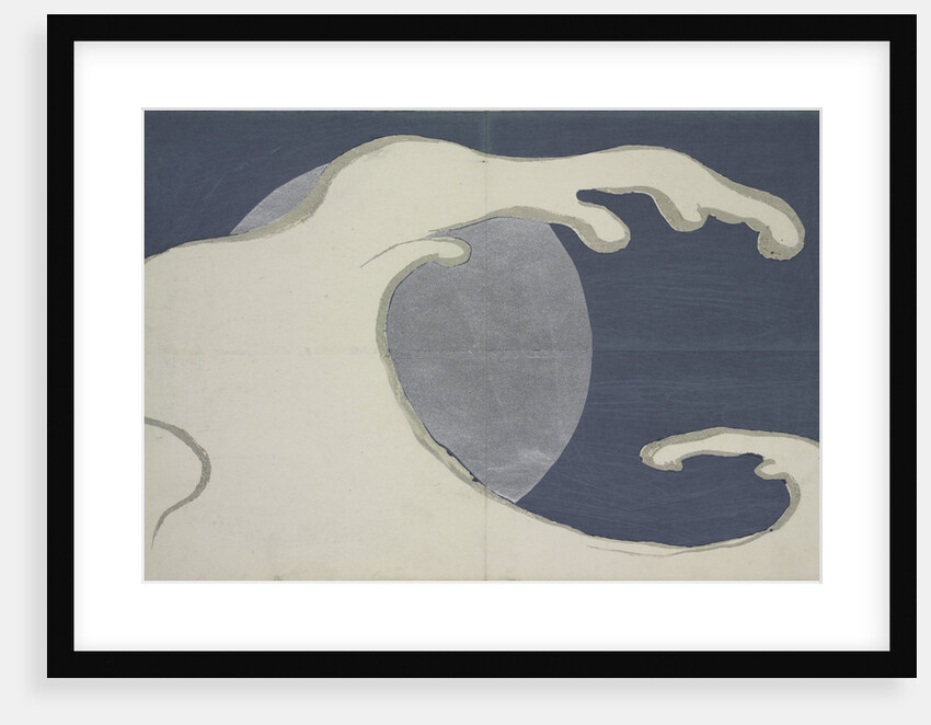 Waves and sun by Sekka Kamisaka