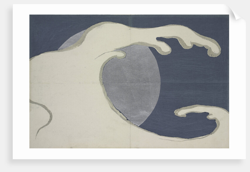 Waves and sun by Sekka Kamisaka