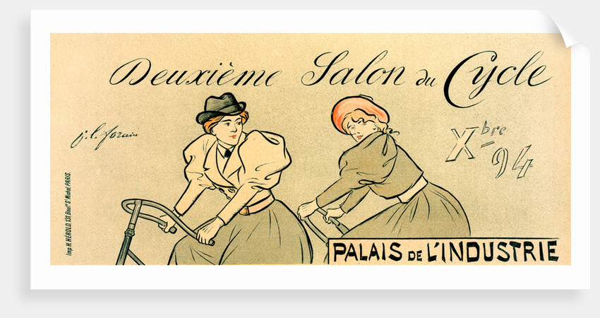 Poster for Salon du Cycle by Jean Louis Forain