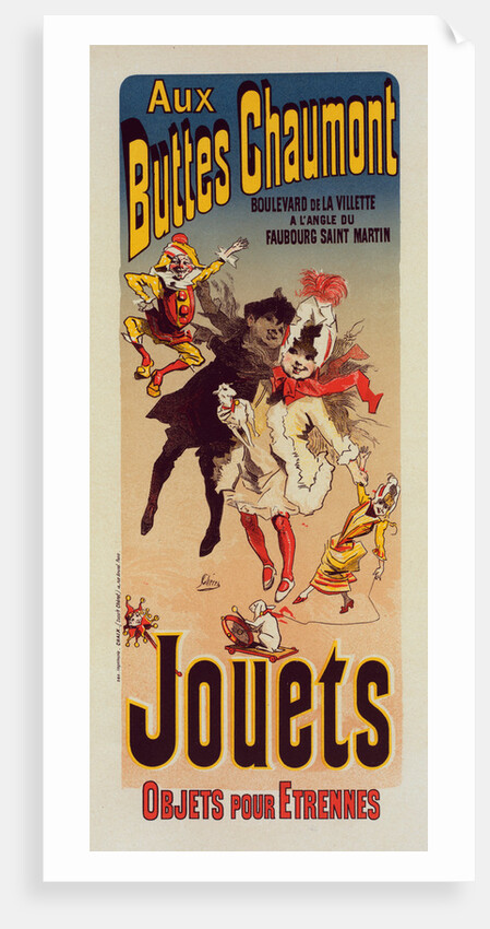 Poster for Magasin Aux Buttes Chaumont by Jules Chéret