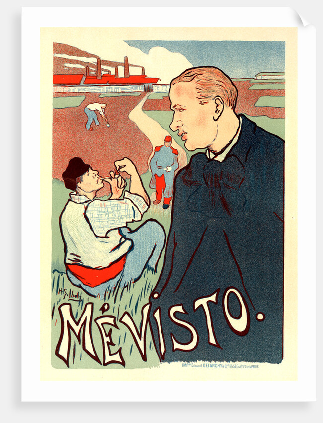 Poster for Mévisto by Henry Gabriel Ibels